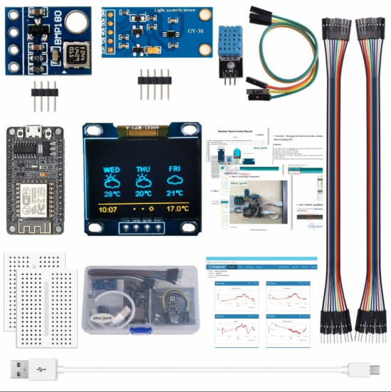 ESP8266 Weather Station kit - Click Image to Close