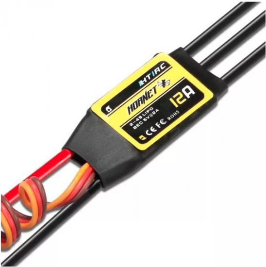 Htirc Hornet Series 12A 2-4S Brushless ESC With 5V/2A BEC - Click Image to Close