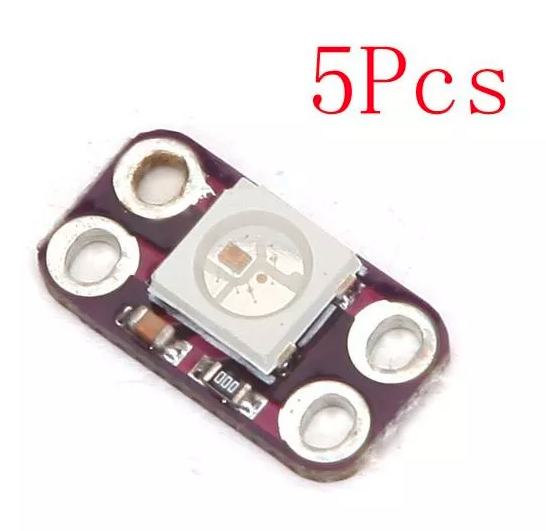 WS2812 Programmable LED 1 bit 5pcs Can be sown - Click Image to Close