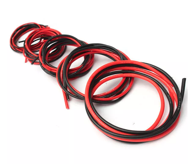 DANIU 1+1M Soft Silicone Flexible Wire Cable 12-20 AWG - Trykk på bildet for å lukke