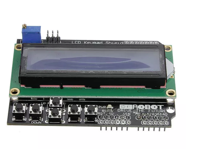 LCD / Keyboard shield for Arduino Mega - Trykk på bildet for å lukke