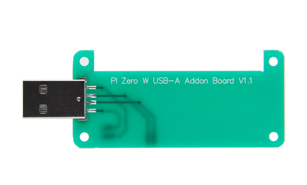 USB-A Addon Board For Raspberry Pi Zero / Zero W - Trykk på bildet for å lukke